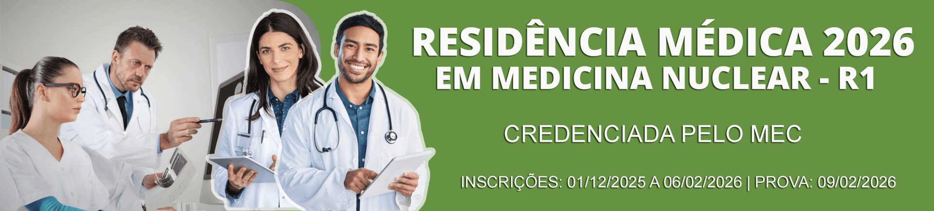 Banner da página Residência médica 2026